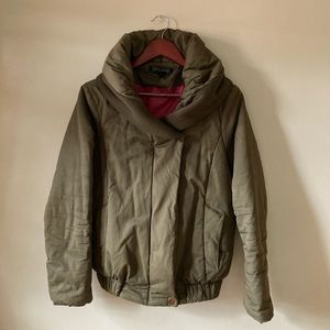 Olive green puffy jacket